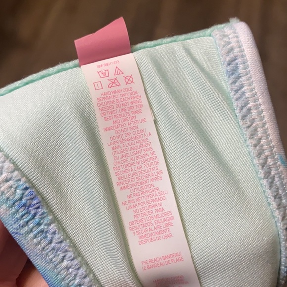 Victoria’s Secret Bikini Top Tie Dye Swimsuit Swim Halter 34A 34B S Small New - Picture 6 of 6